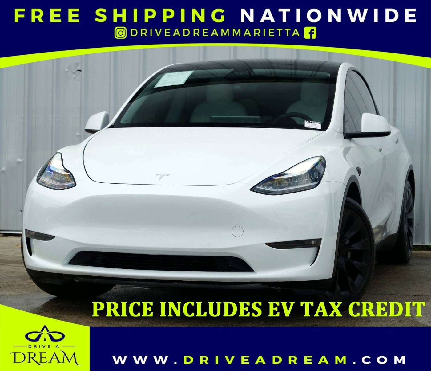 2021 Tesla Model Y Long Range — SUV — 68,859 mi — Marietta, GA