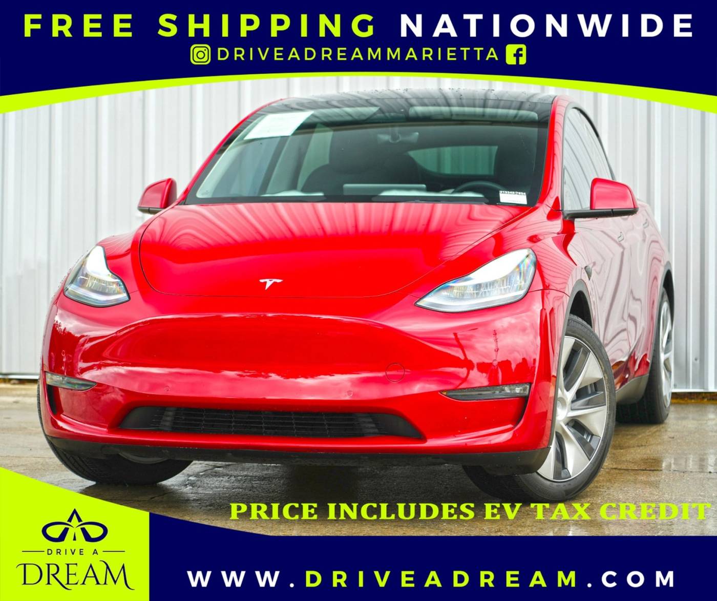 2021 Tesla Model Y Long Range — SUV — 45,216 mi — Marietta, GA
