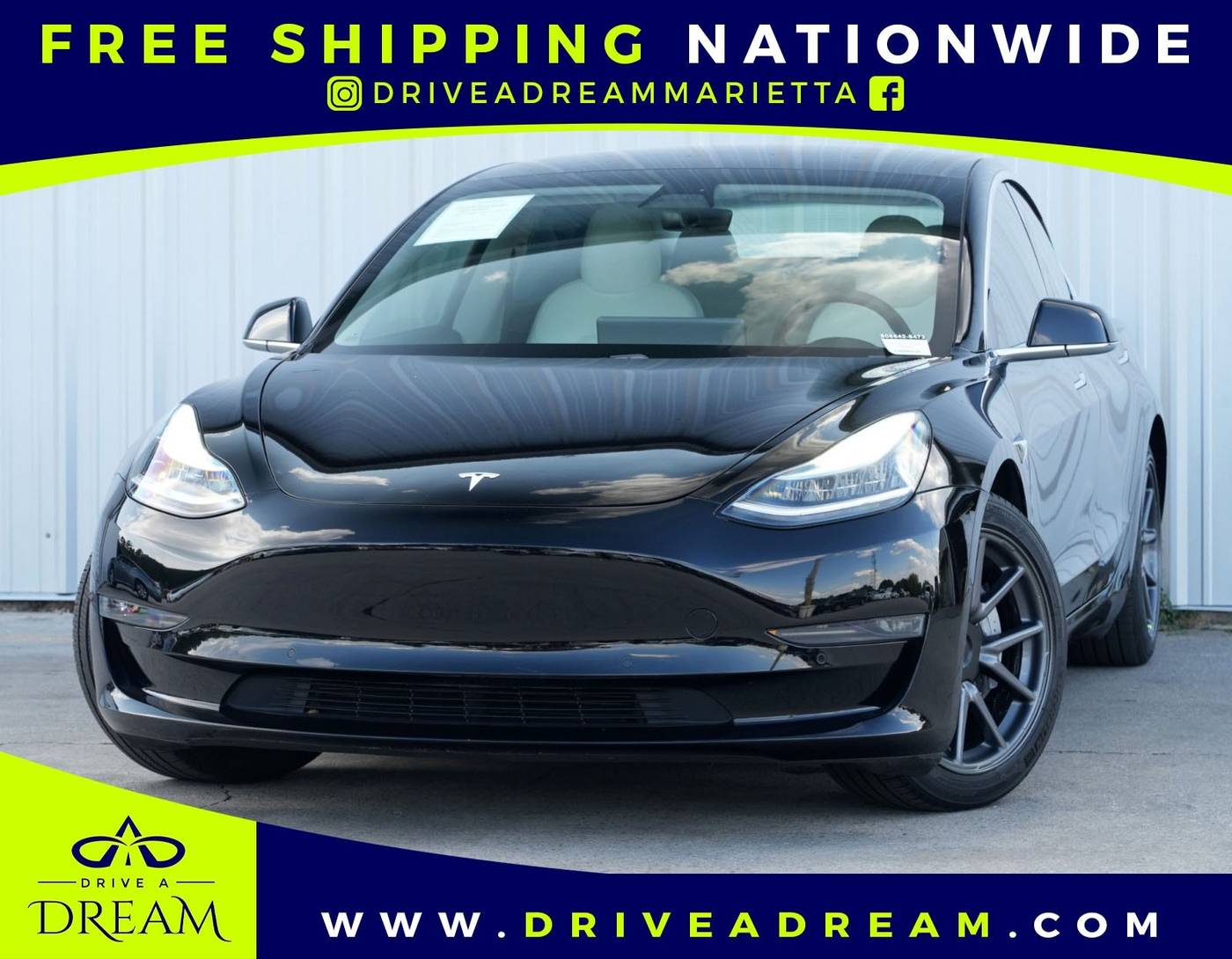 2020 Tesla Model 3 Long Range — Sedan — 42,359 mi — Marietta, GA