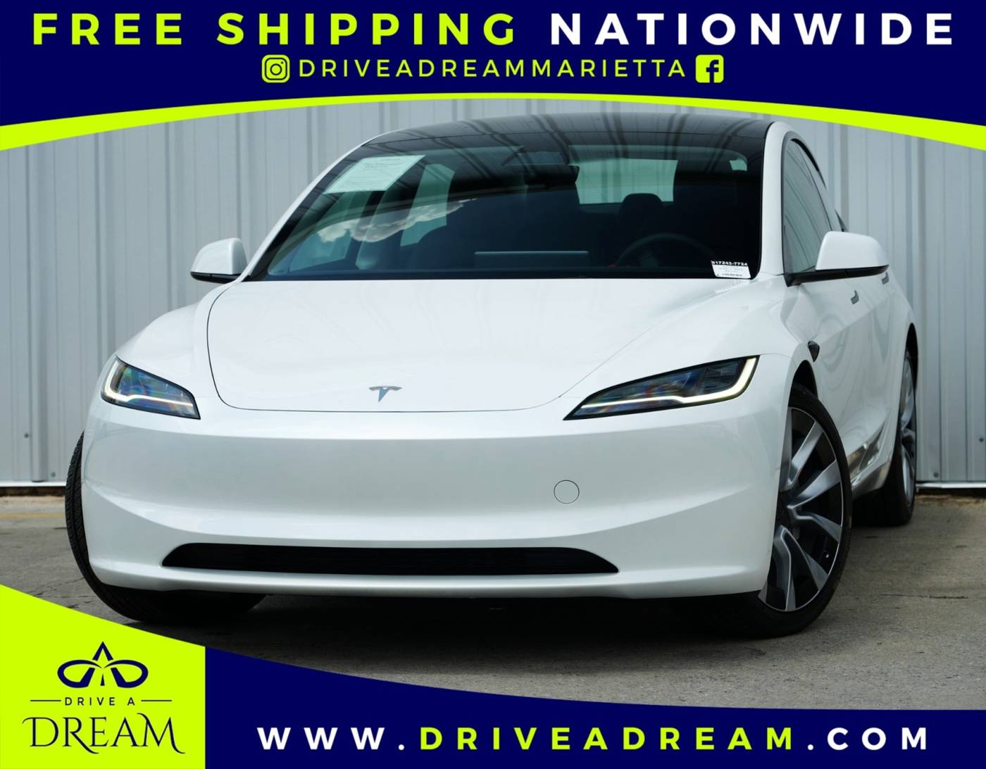 2024 Tesla Model 3 Long Range — Sedan — 408 mi — Marietta, GA