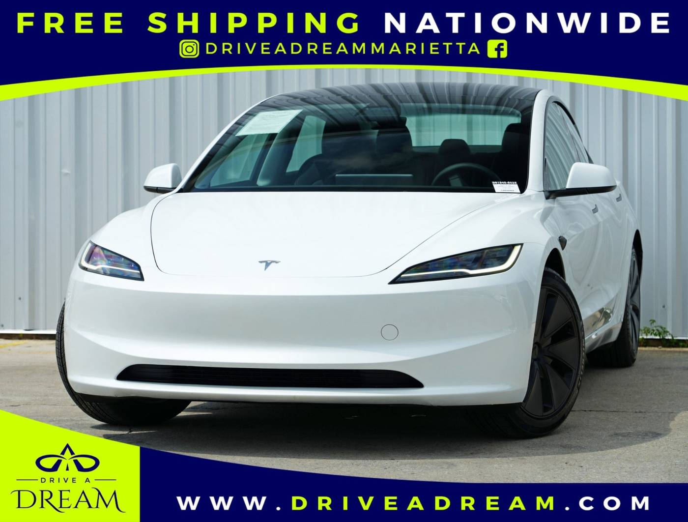 2025 Tesla Model 3 Long Range — Sedan — 2,493 mi — Marietta, GA