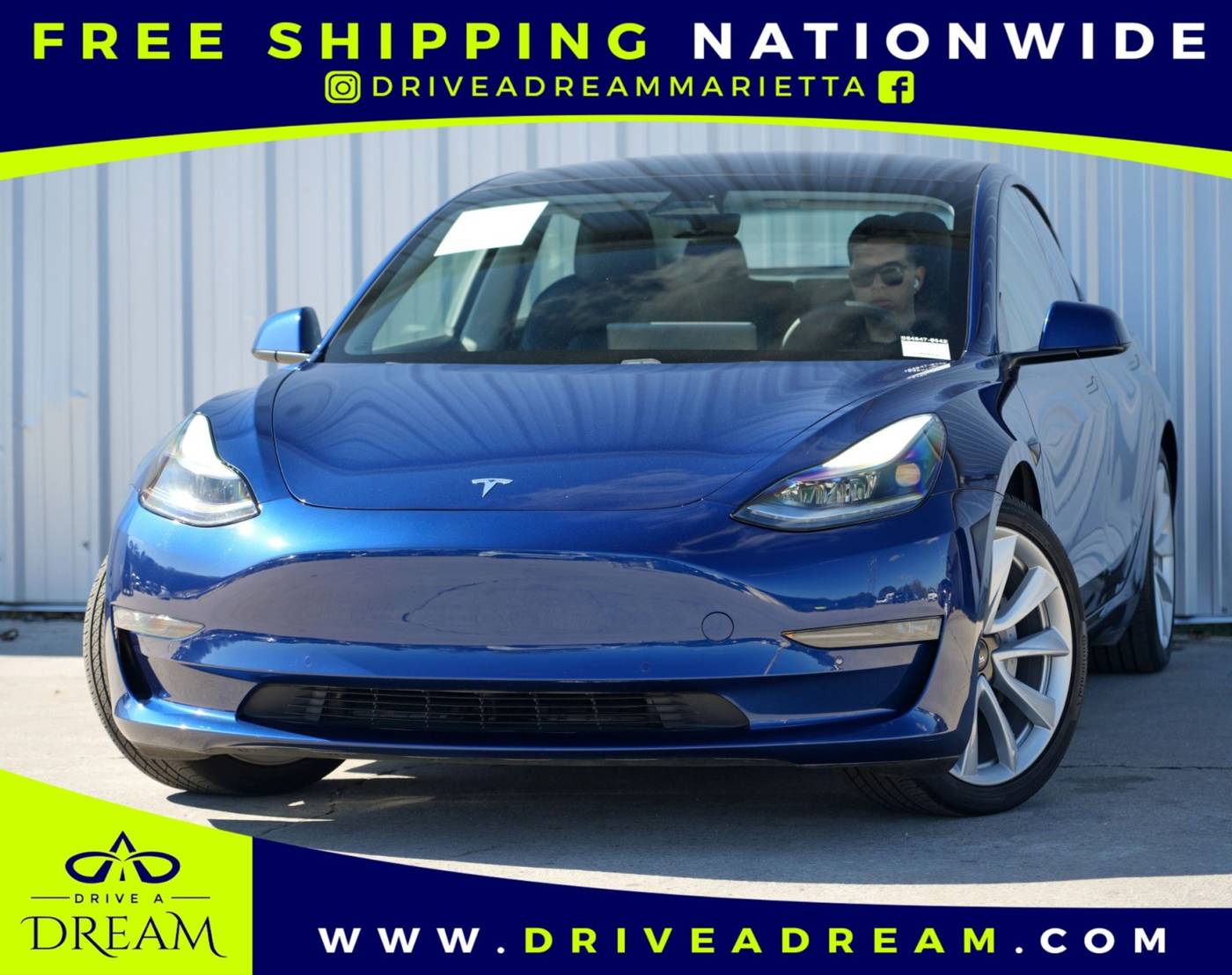 2021 Tesla Model 3 Long Range — Sedan — 30,209 mi — Marietta, GA