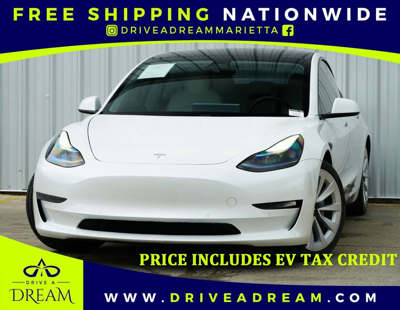 2021 Tesla Model 3 Standard Range Plus — Sedan — 69,850 mi — Marietta, GA