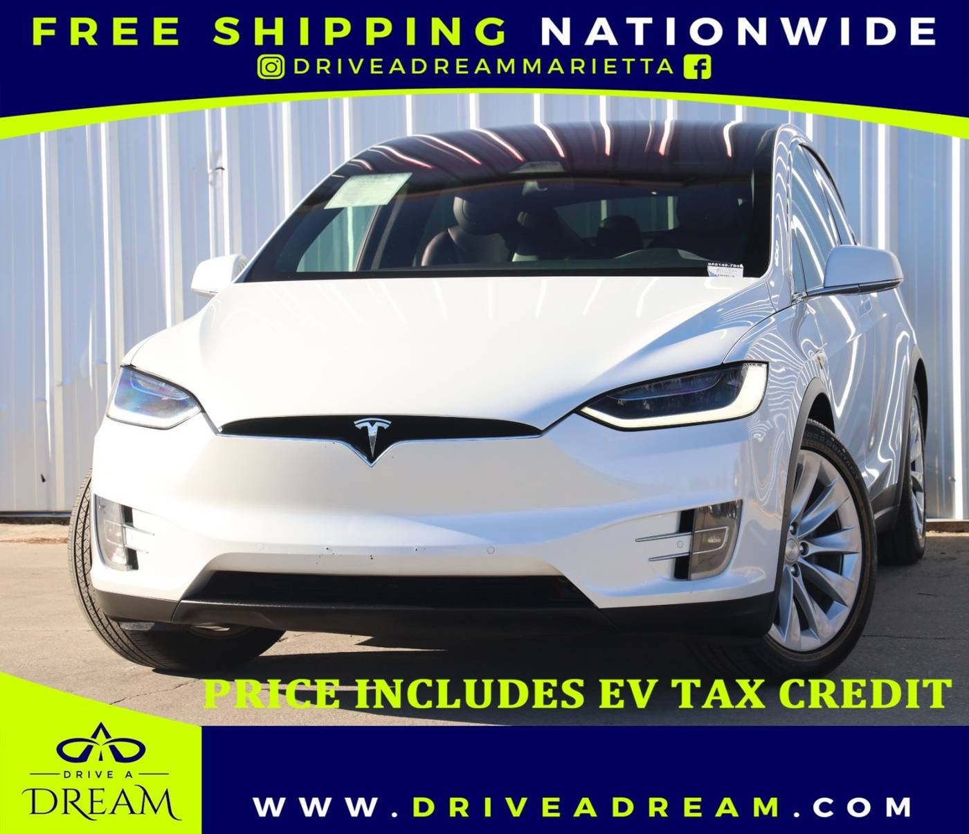 2017 Tesla Model X 75D — SUV — 107,584 mi — Marietta, GA