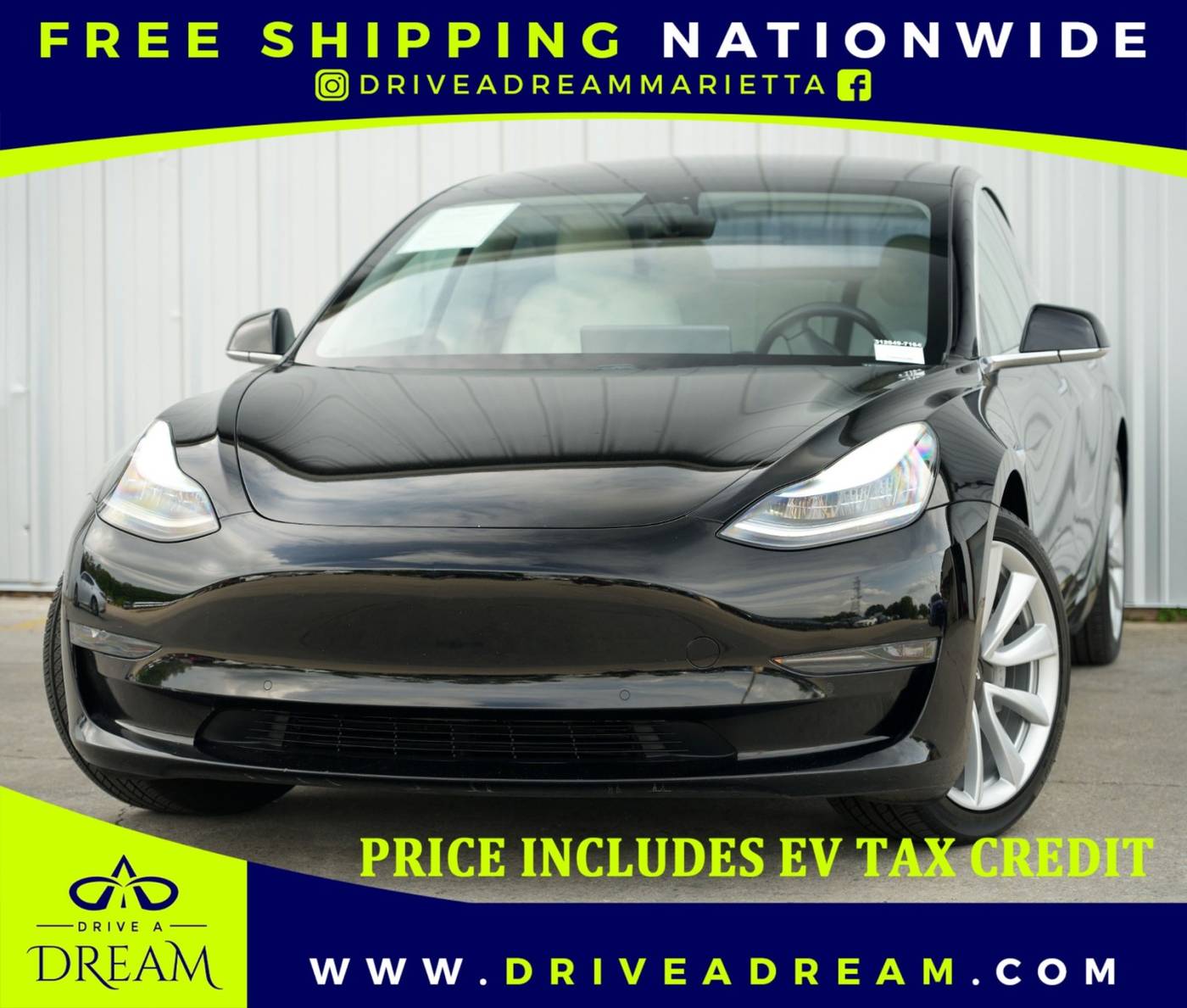 2019 Tesla Model 3 Standard Range Plus — Sedan — 53,533 mi — Marietta, GA