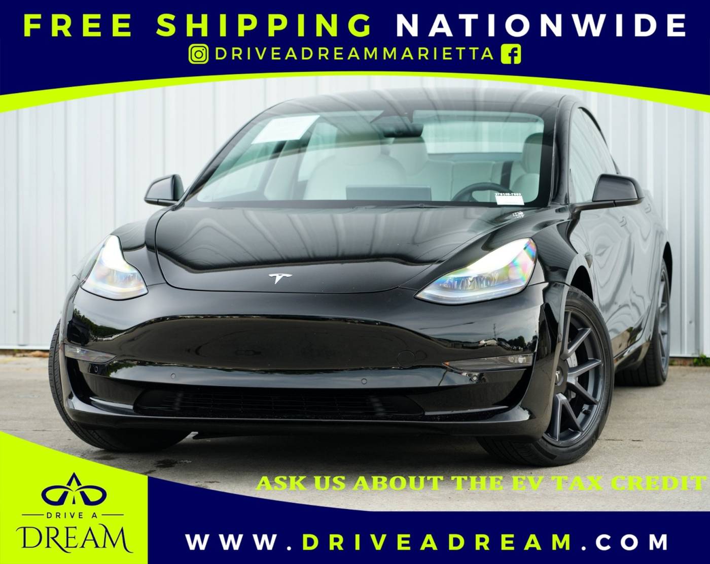 2022 Tesla Model 3 Long Range — Sedan — 42,263 mi — Marietta, GA