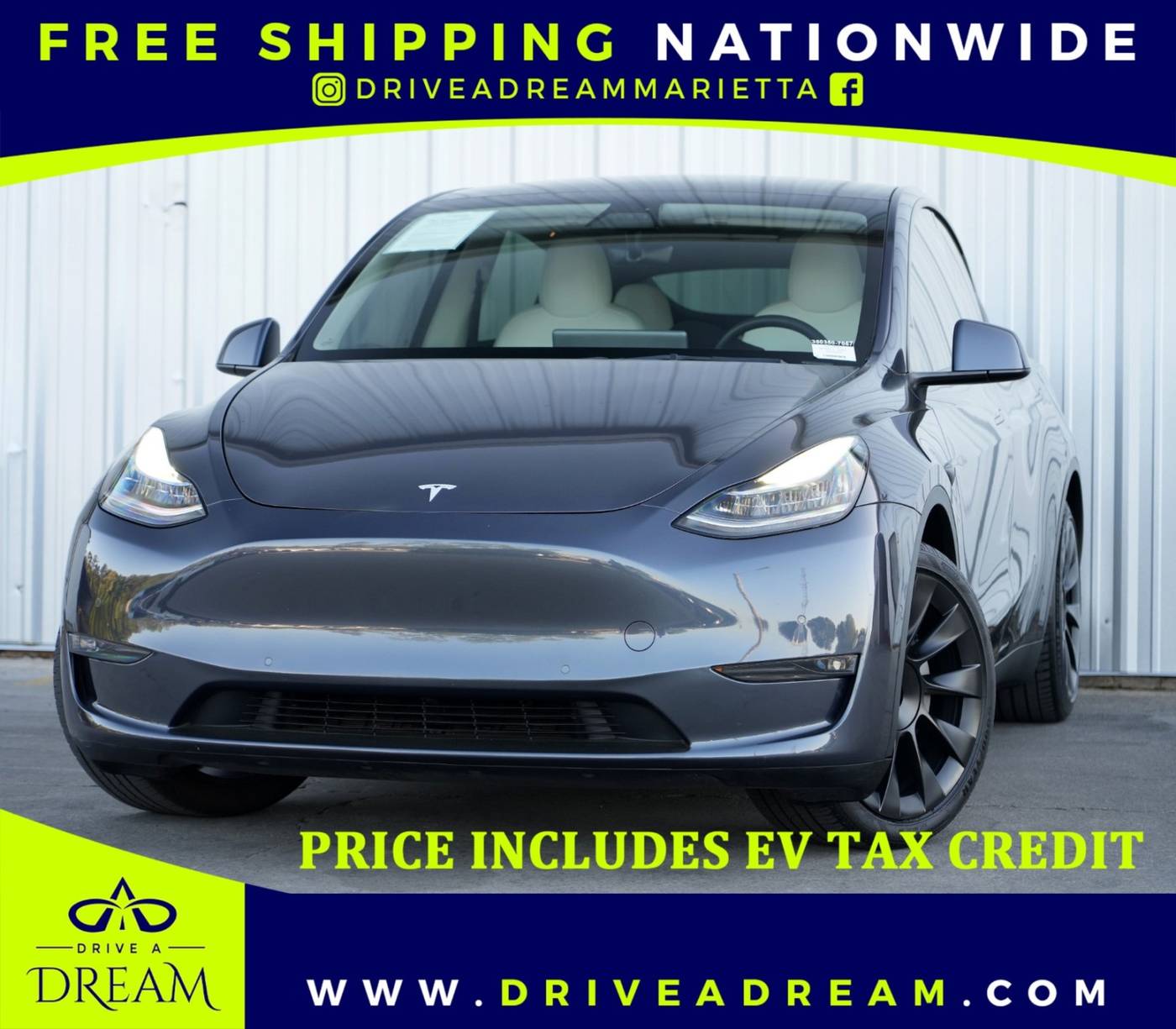 2022 Tesla Model Y Long Range — SUV — 67,883 mi — Marietta, GA