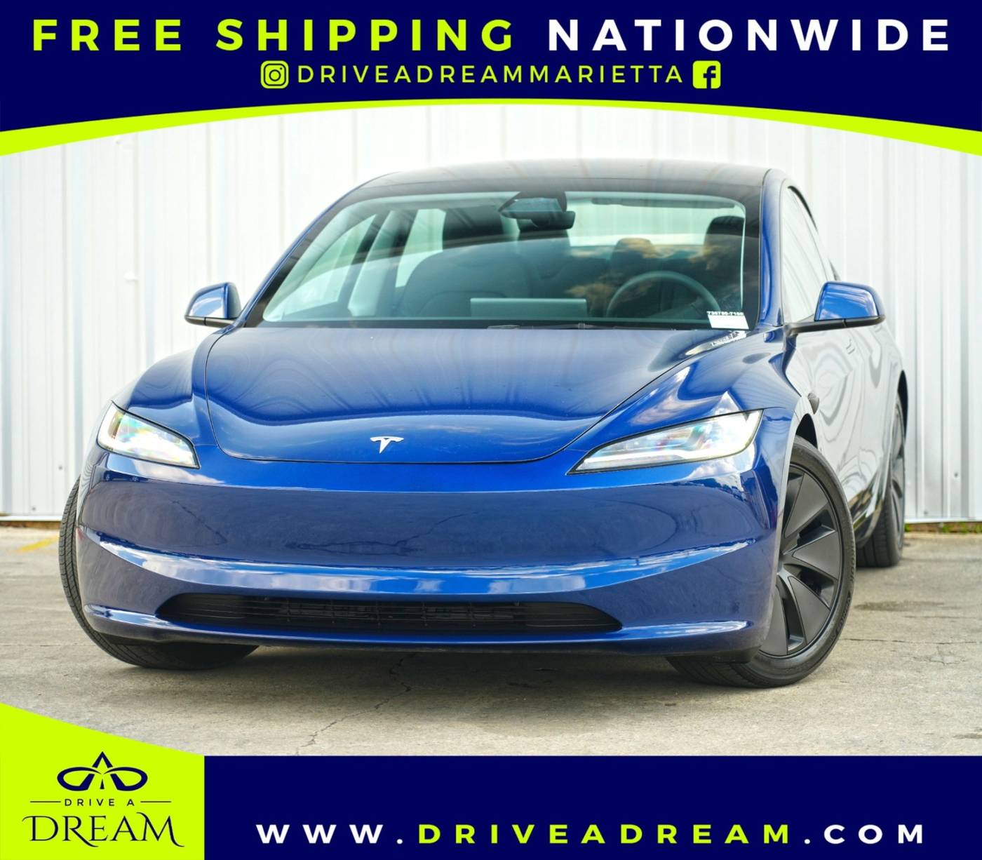 2024 Tesla Model 3 Long Range — Sedan — 411 mi — Marietta, GA