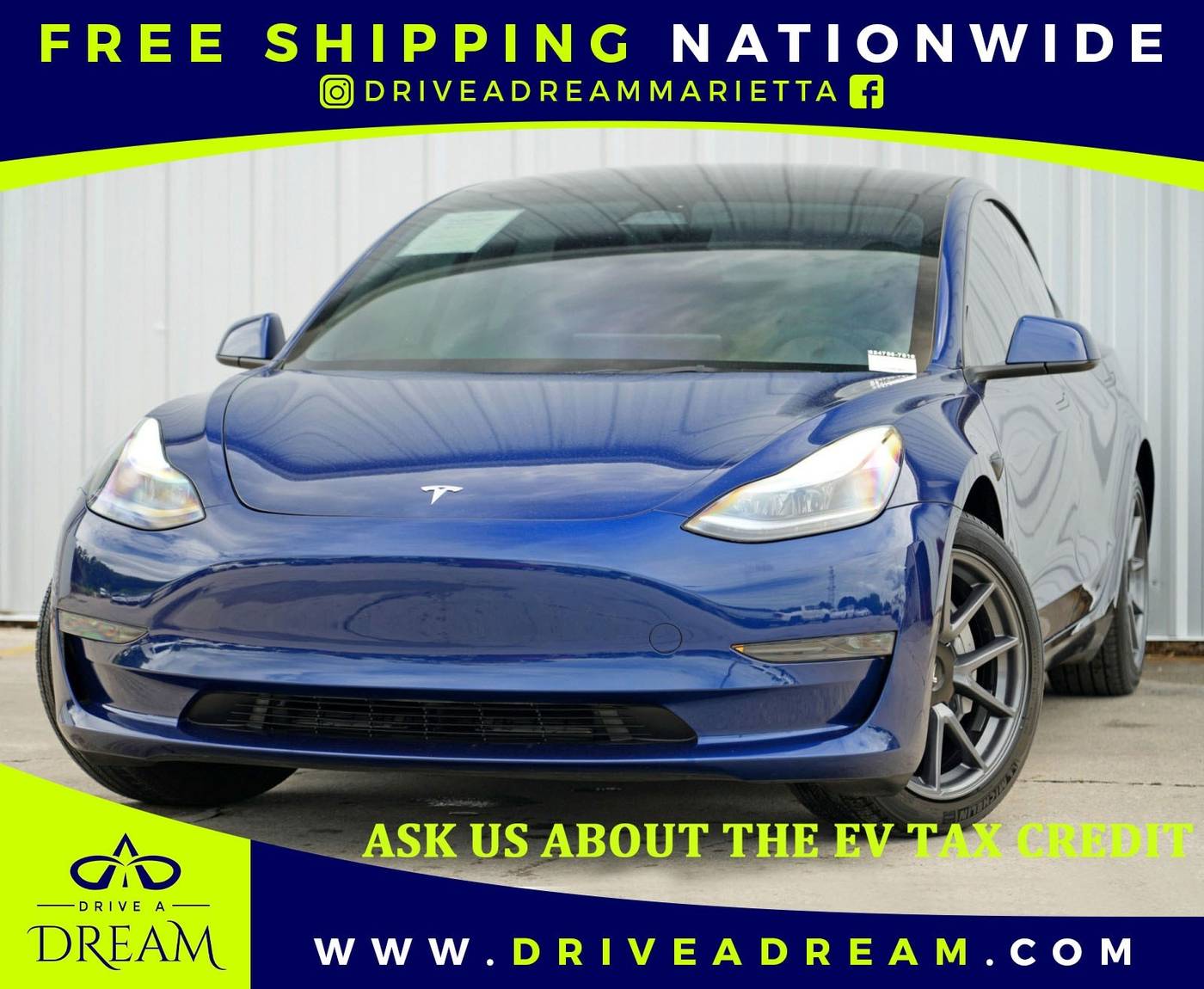2023 Tesla Model 3 Model 3 — Sedan — 7,616 mi — Marietta, GA