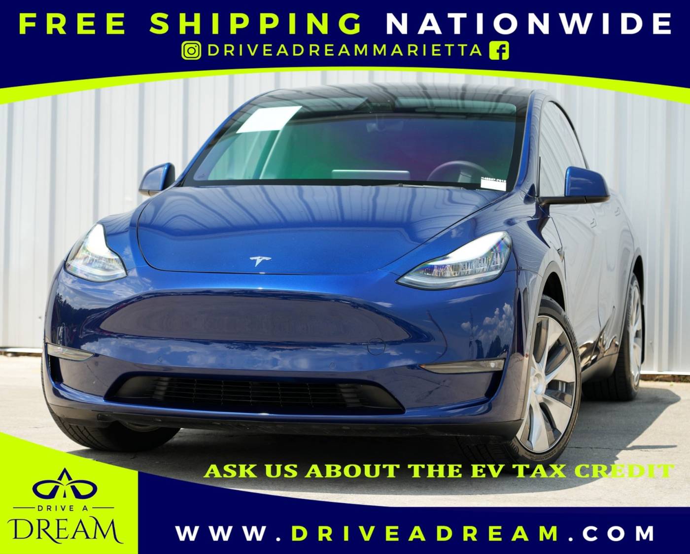 2021 Tesla Model Y Long Range — SUV — 48,209 mi — Marietta, GA