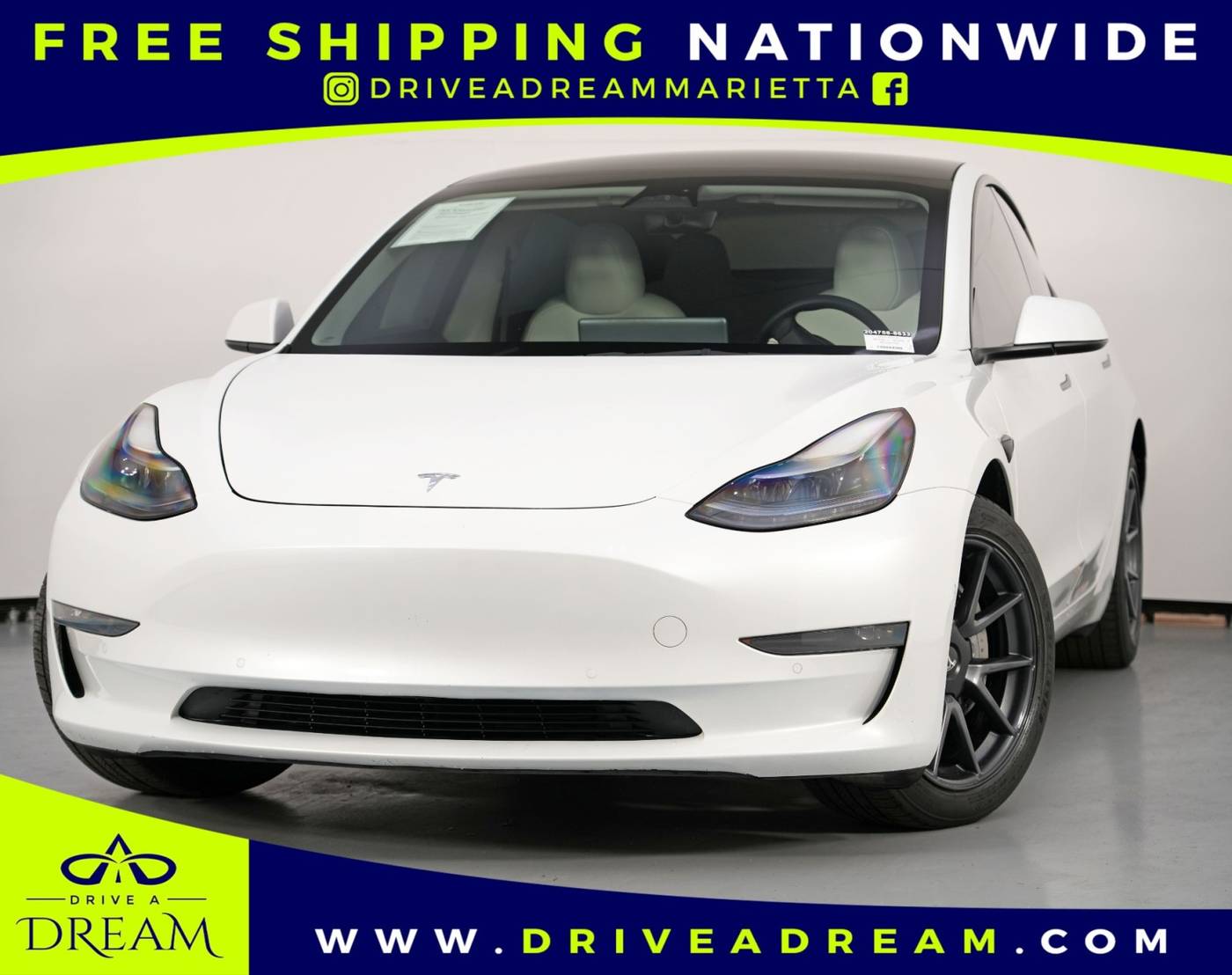 2022 Tesla Model 3 Long Range — Sedan — 60,970 mi — Marietta, GA