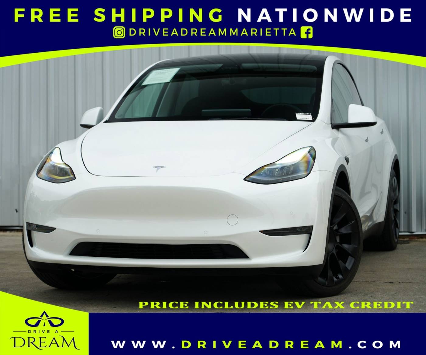 2021 Tesla Model Y Long Range — SUV — 85,831 mi — Marietta, GA