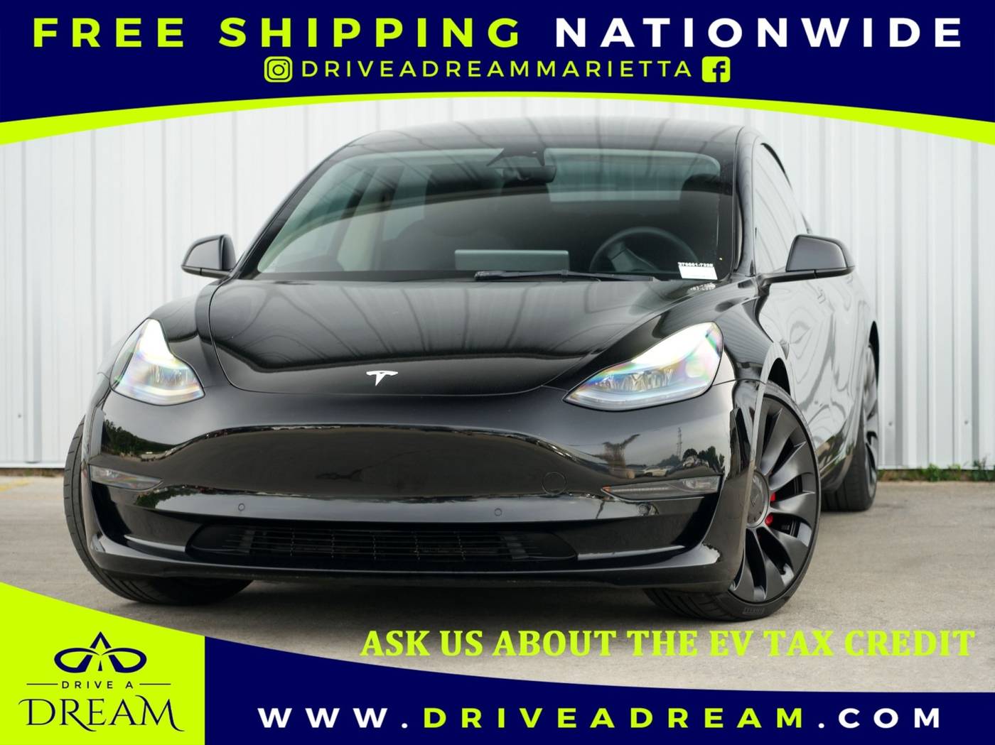 2022 Tesla Model 3 Performance — Sedan — 43,554 mi — Marietta, GA