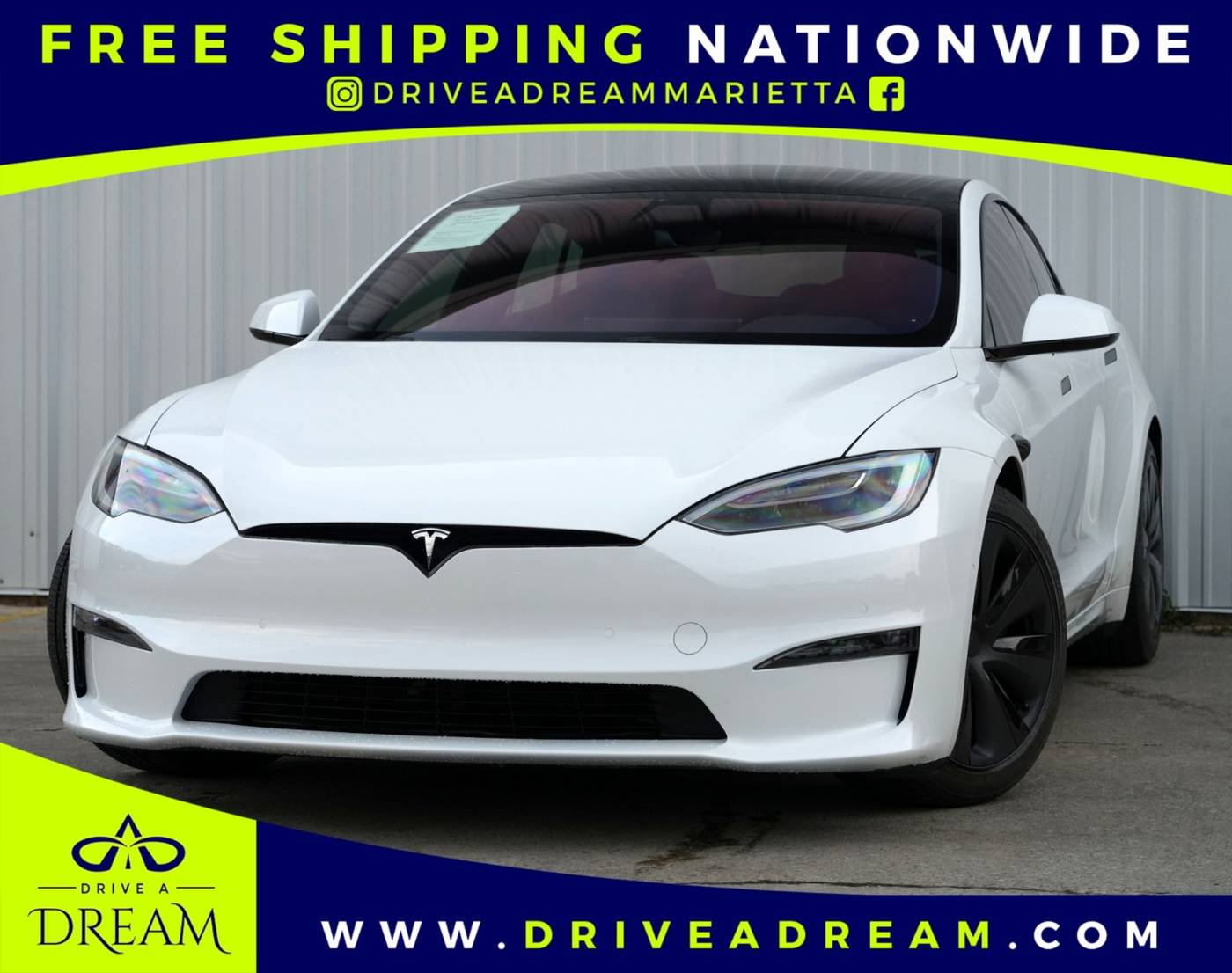 2022 Tesla Model S Long Range — Hatchback — 25,890 mi — Marietta, GA