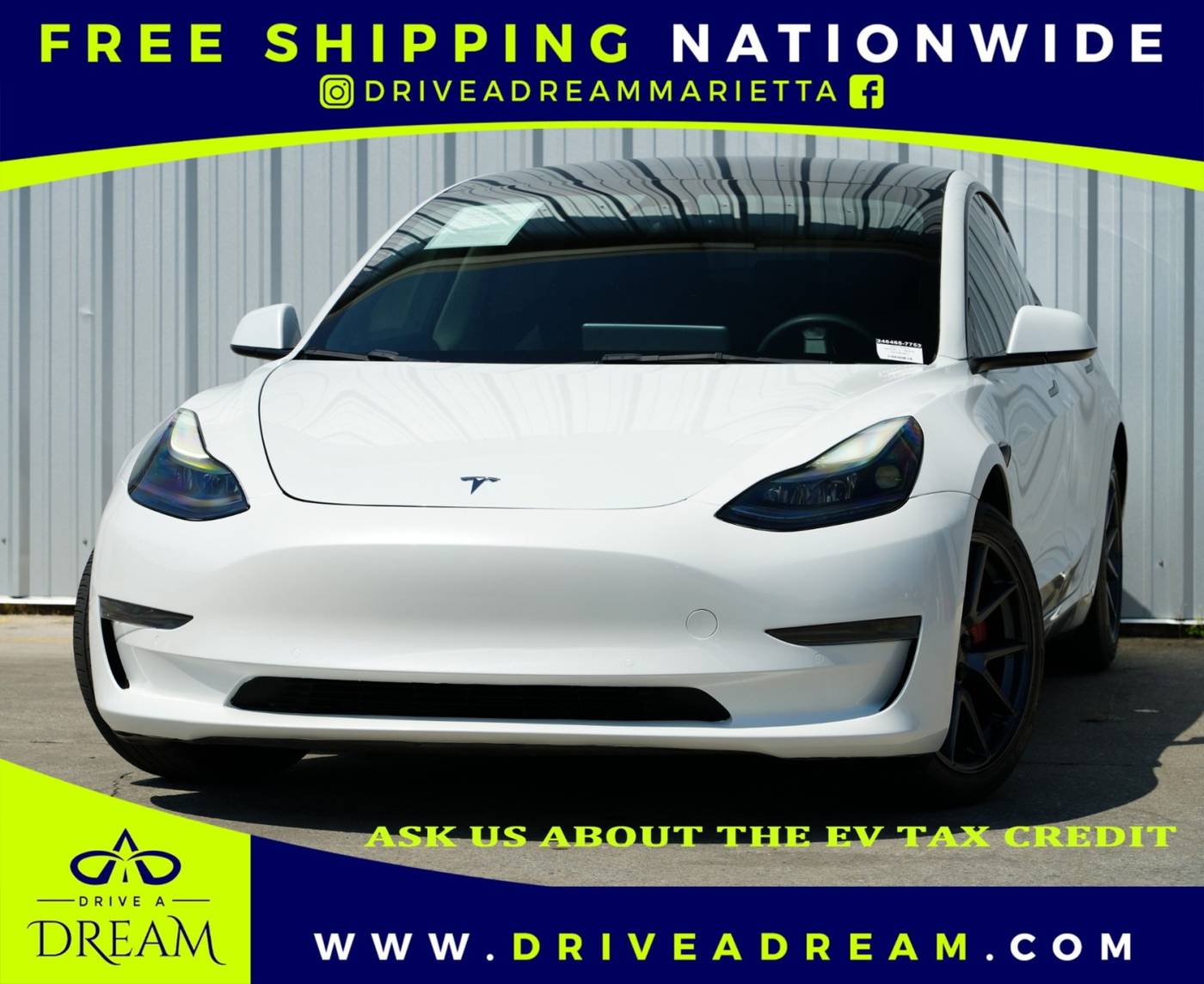 2022 Tesla Model 3 Standard Range Plus — Sedan — 61,597 mi — Marietta, GA