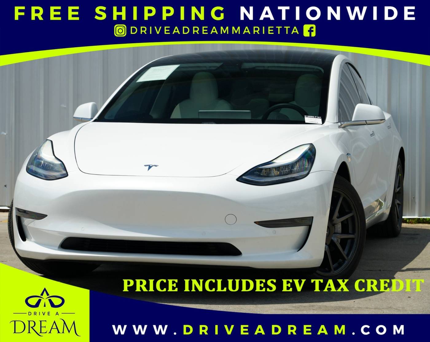 2020 Tesla Model 3 Standard Range Plus — Sedan — 59,693 mi — Marietta, GA