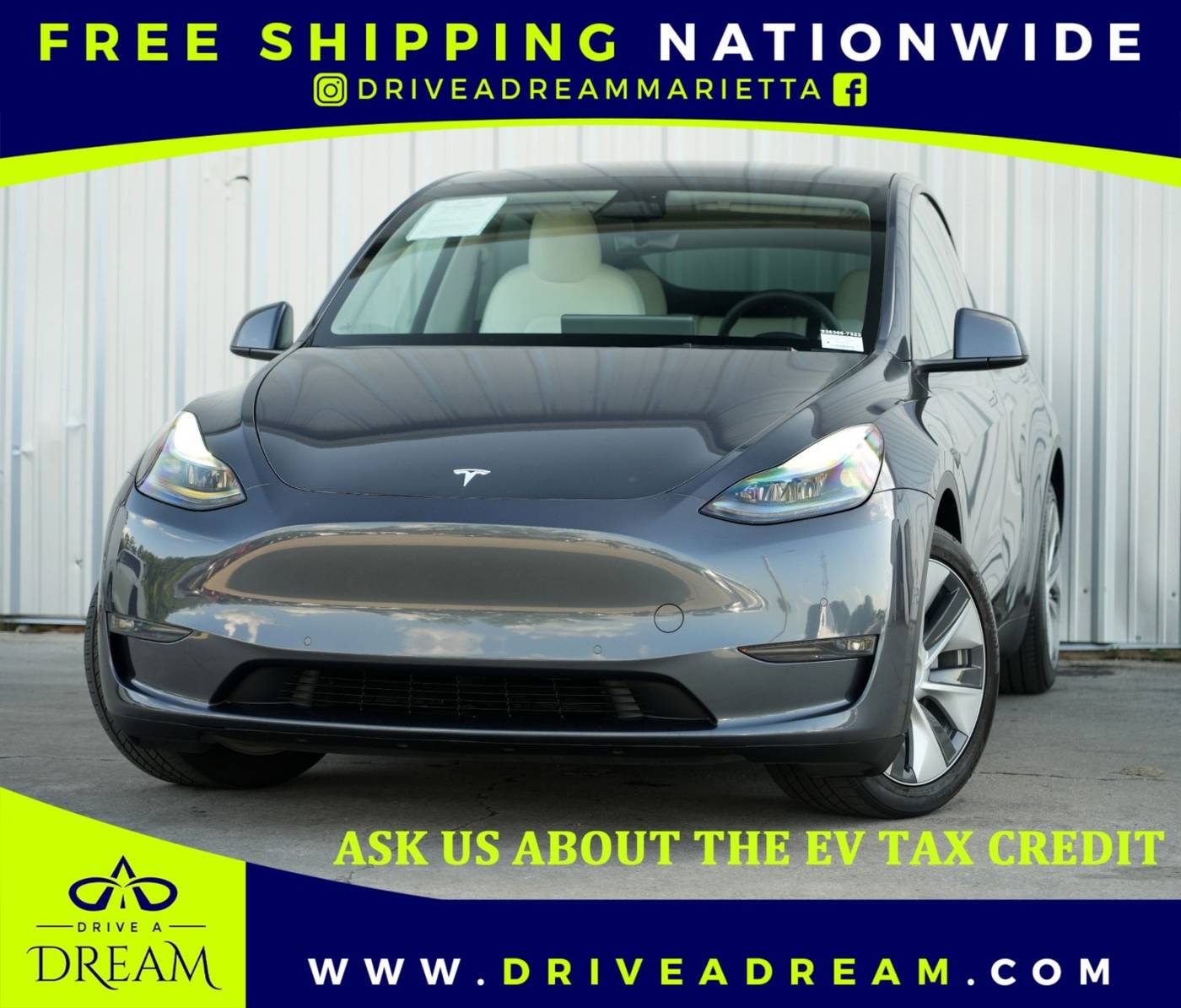 2022 Tesla Model Y Long Range — SUV — 48,982 mi — Marietta, GA
