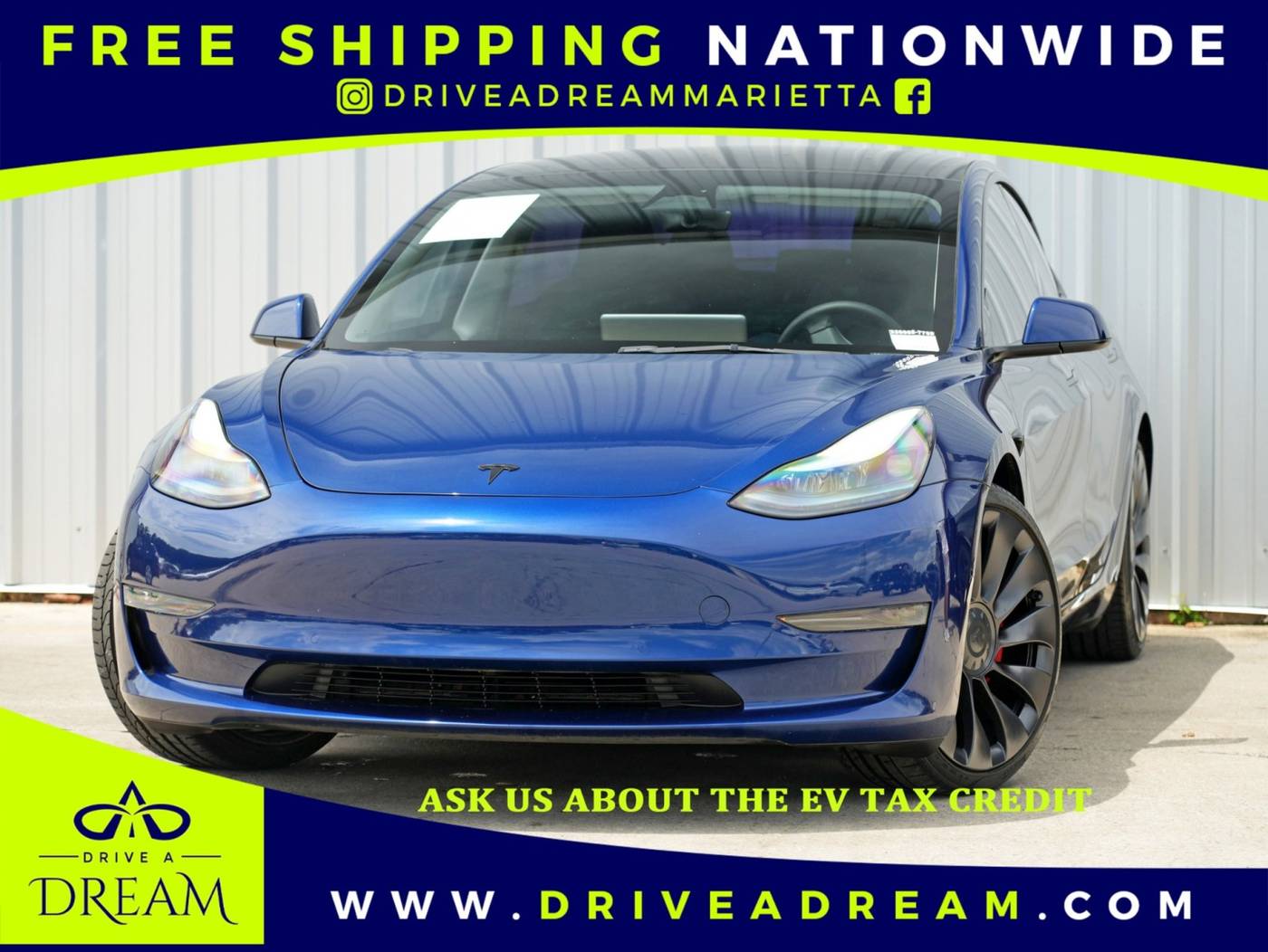 2022 Tesla Model 3 Performance — Sedan — 43,709 mi — Marietta, GA