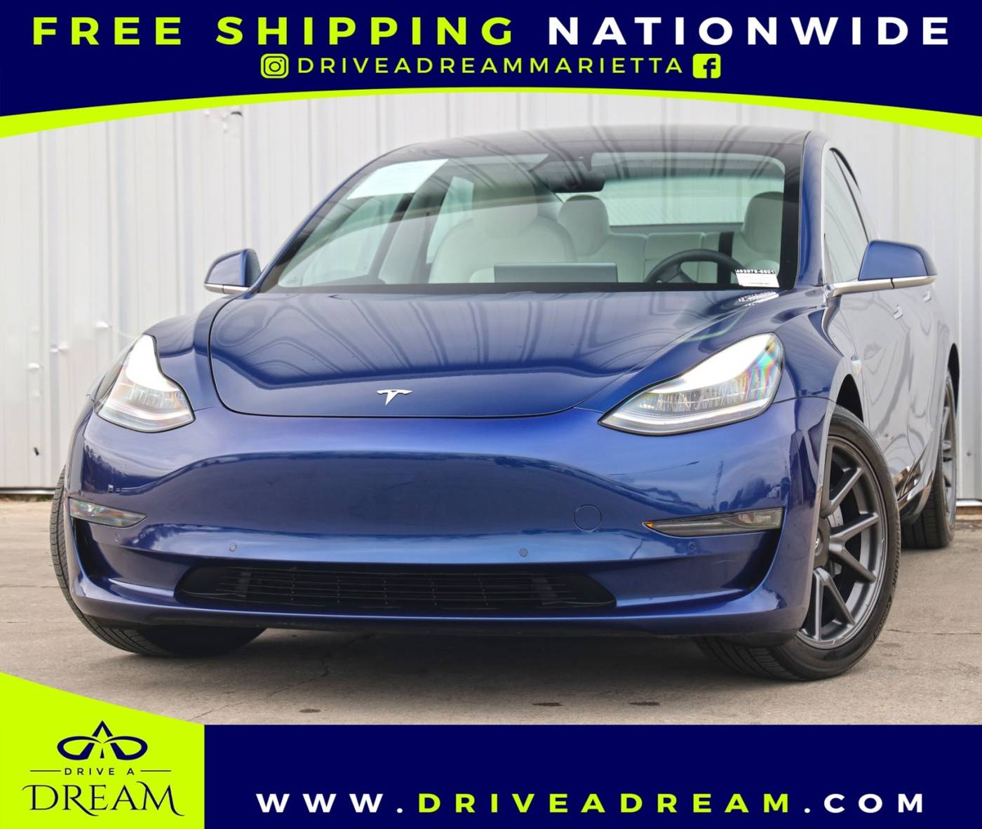 2019 Tesla Model 3 Long Range — Sedan — 30,141 mi — Marietta, GA
