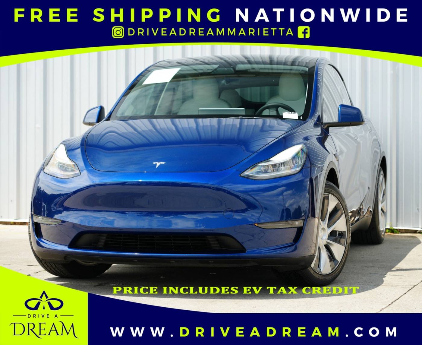 2021 Tesla Model Y Long Range — SUV — 44,698 mi — Marietta, GA
