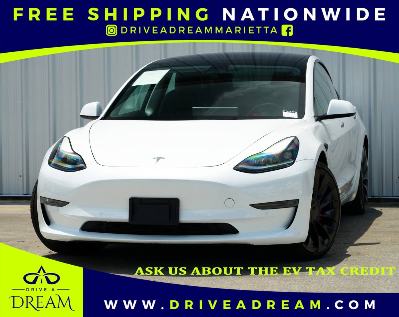 2022 Tesla Model 3 Performance — Sedan — 36,651 mi — Marietta, GA