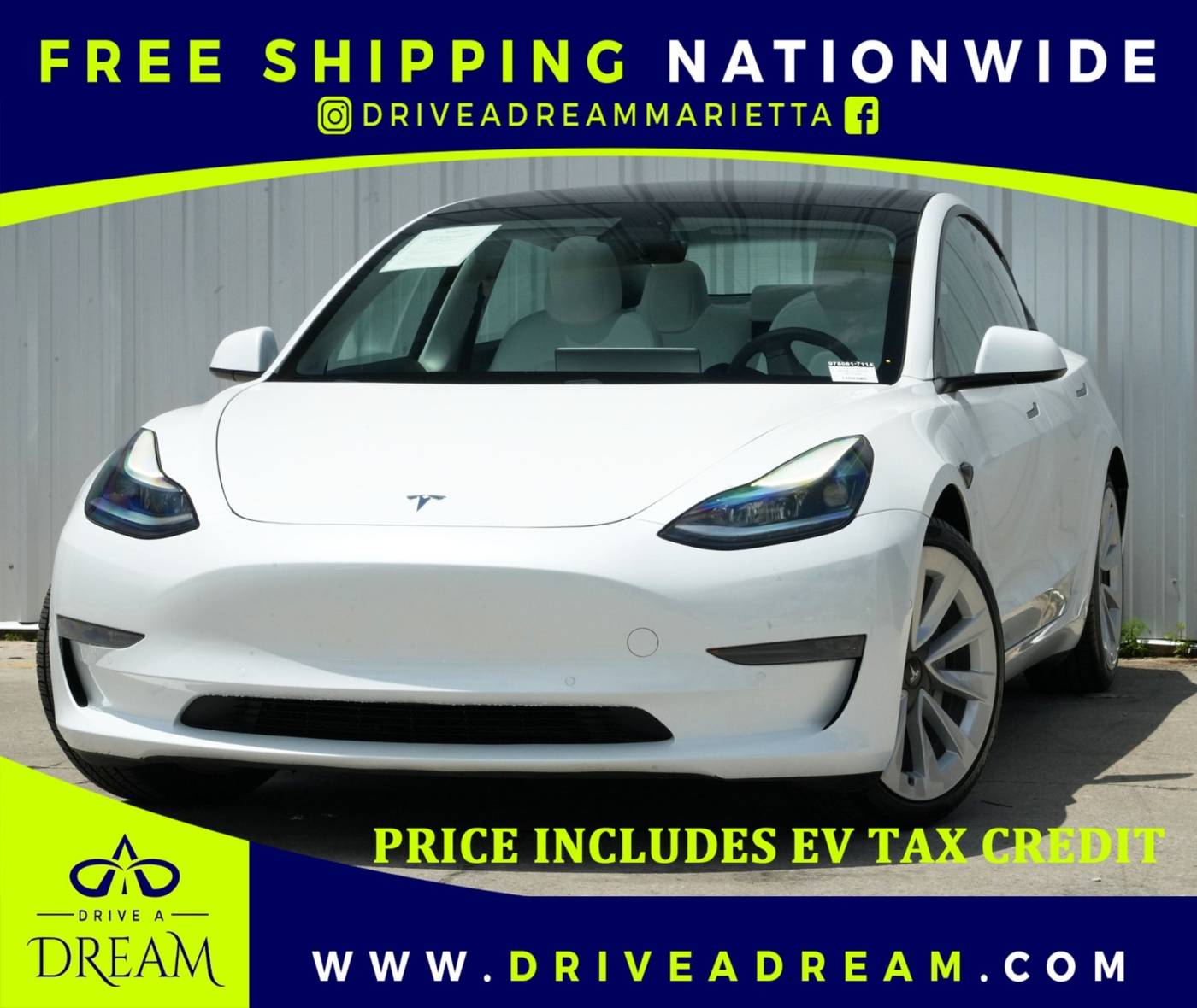 2021 Tesla Model 3 Standard Range Plus — Sedan — 69,849 mi — Marietta, GA