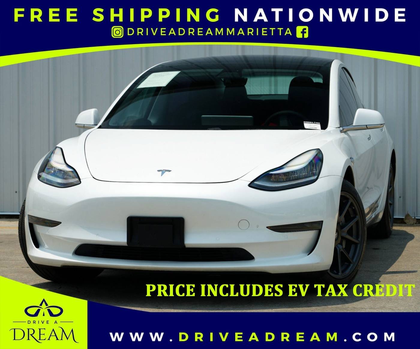 2020 Tesla Model 3 Standard Range Plus — Sedan — 66,086 mi — Marietta, GA