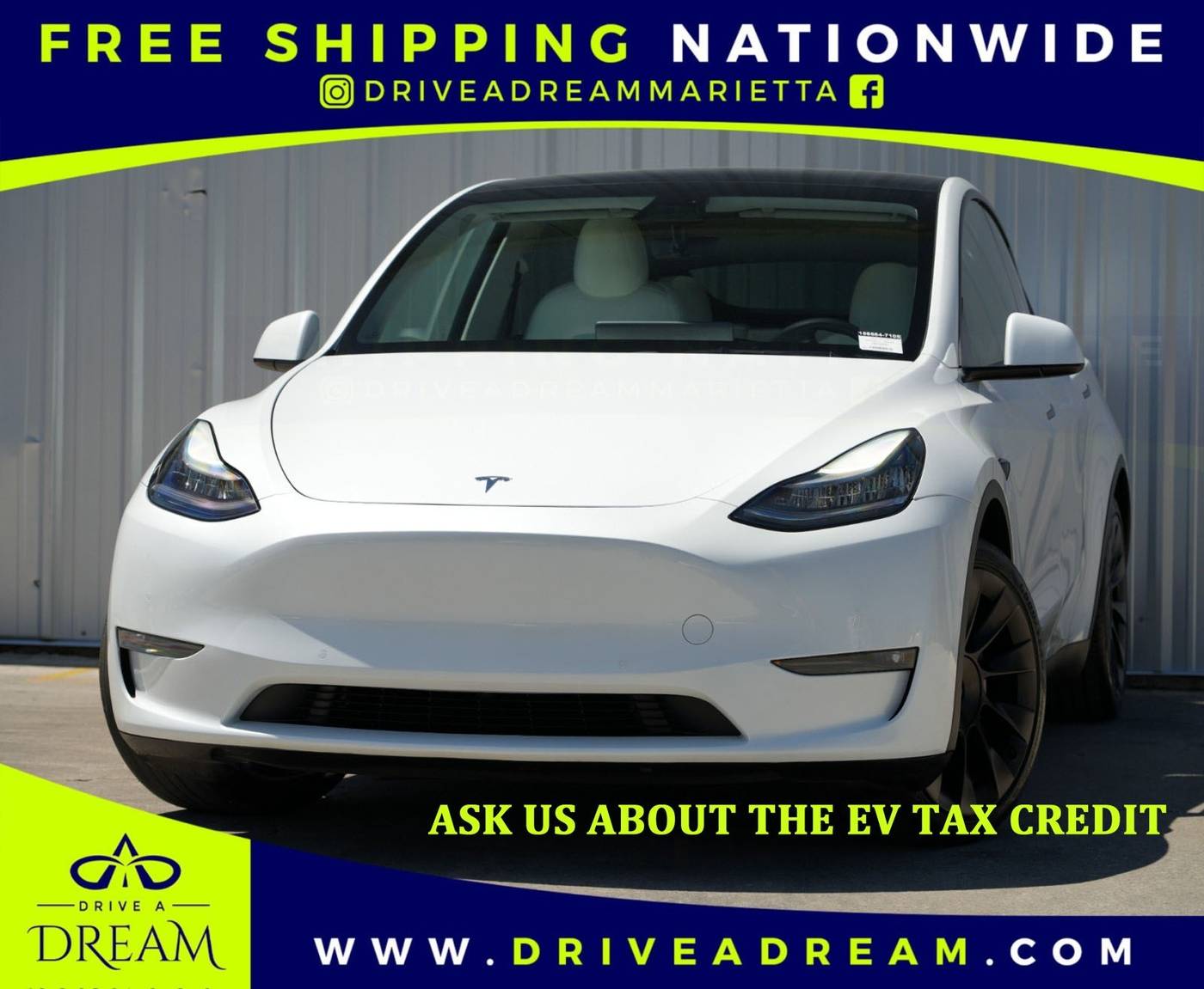 2021 Tesla Model Y Long Range — SUV — 22,232 mi — Marietta, GA