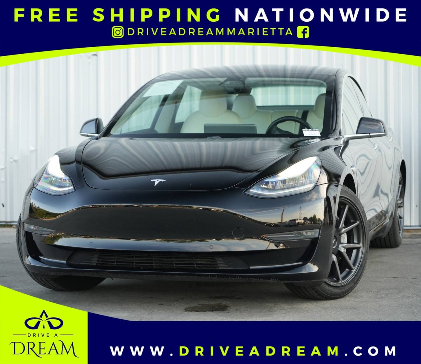 2019 Tesla Model 3 Long Range — Sedan — 59,178 mi — Marietta, GA