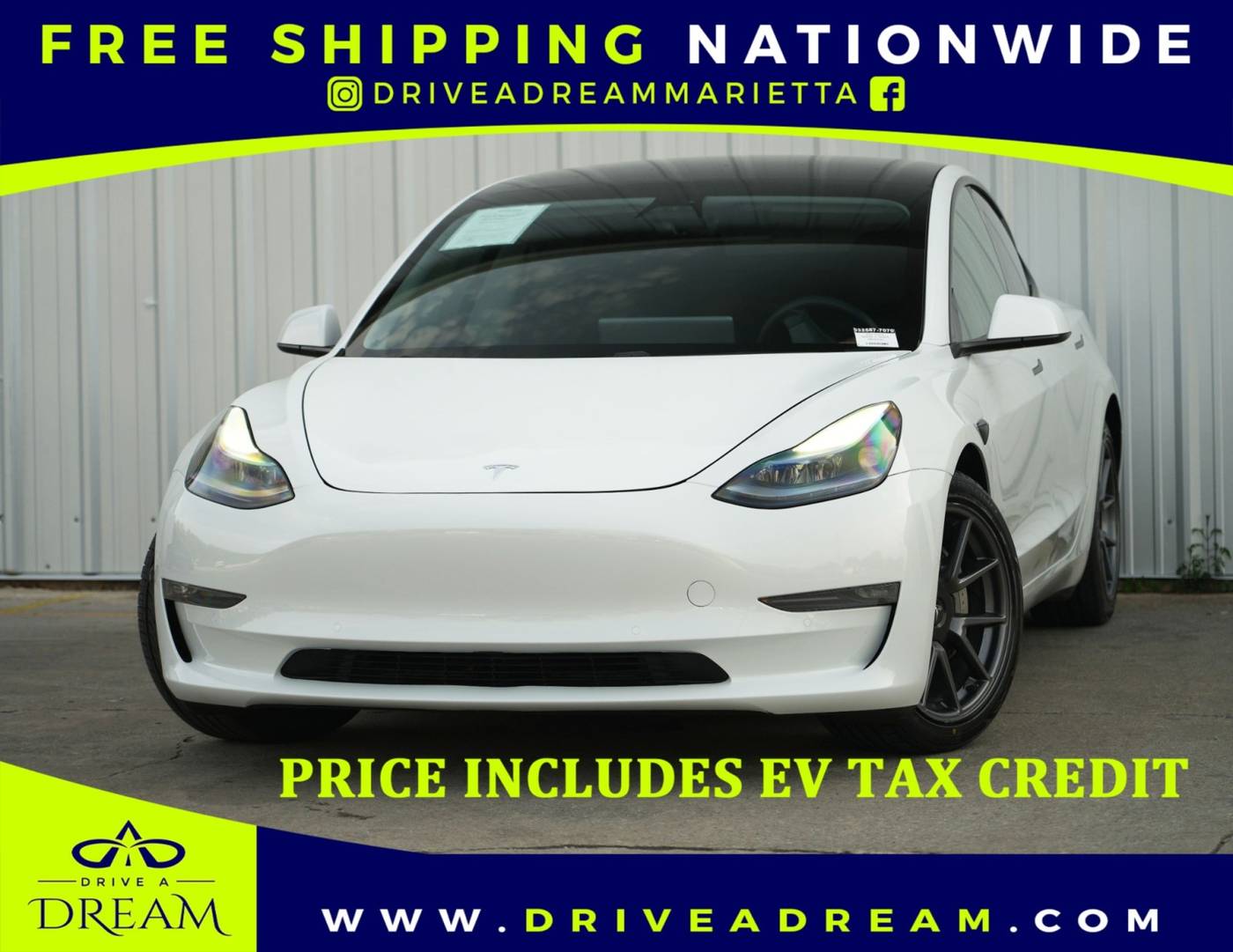 2021 Tesla Model 3 Long Range — Sedan — 88,443 mi — Marietta, GA