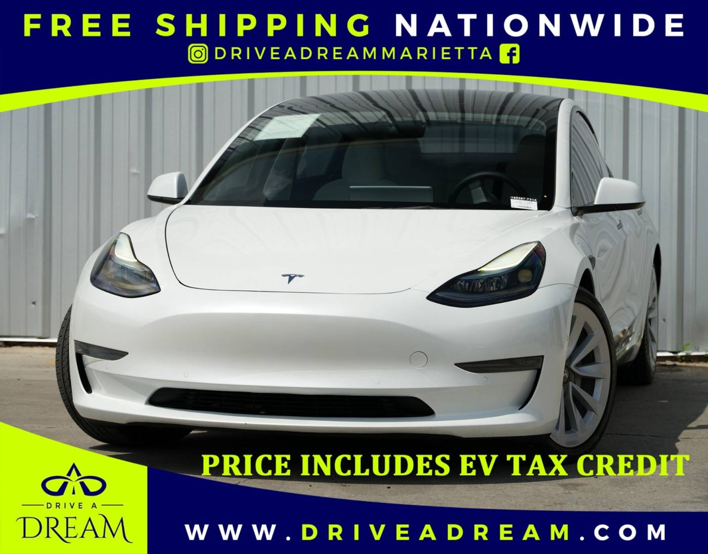 2022 Tesla Model 3 Standard Range Plus — Sedan — 43,448 mi — Marietta, GA
