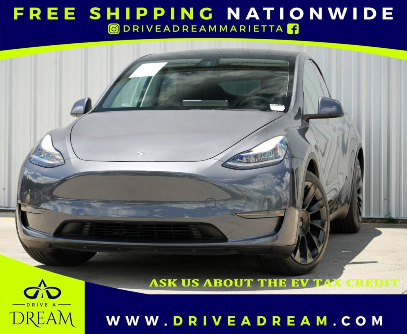 2021 Tesla Model Y Long Range — SUV — 43,782 mi — Marietta, GA