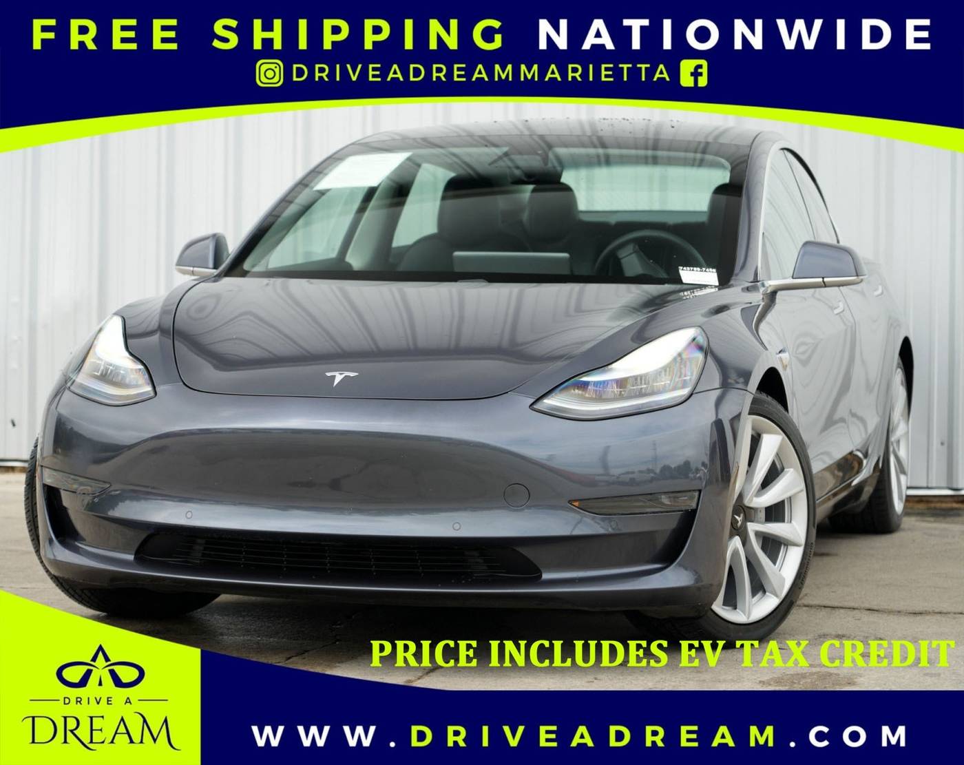 2020 Tesla Model 3 Standard Range Plus — Sedan — 41,677 mi — Marietta, GA