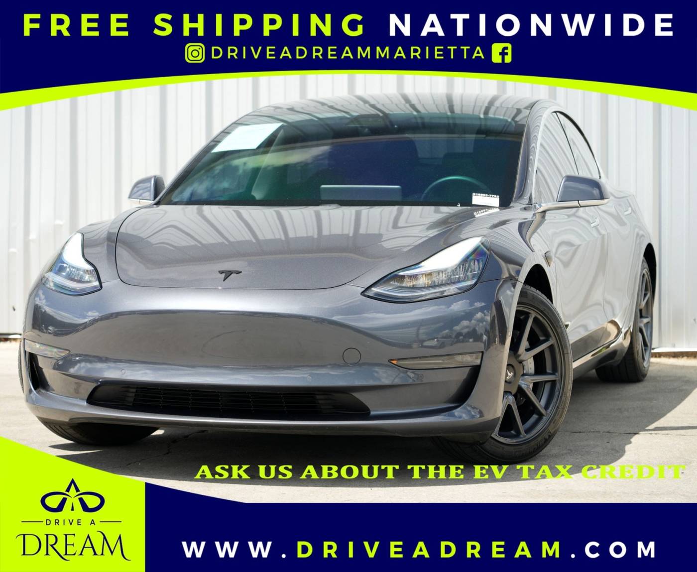 2020 Tesla Model 3 Long Range — Sedan — 53,755 mi — Marietta, GA