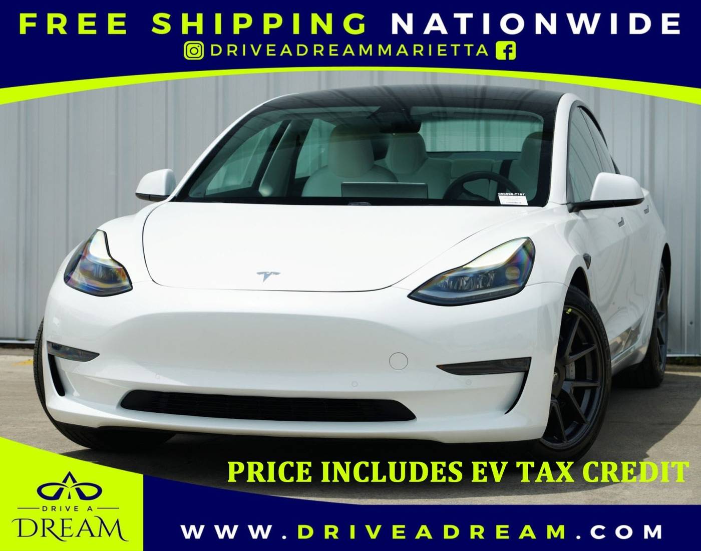 2021 Tesla Model 3 Standard Range Plus — Sedan — 28,762 mi — Marietta, GA