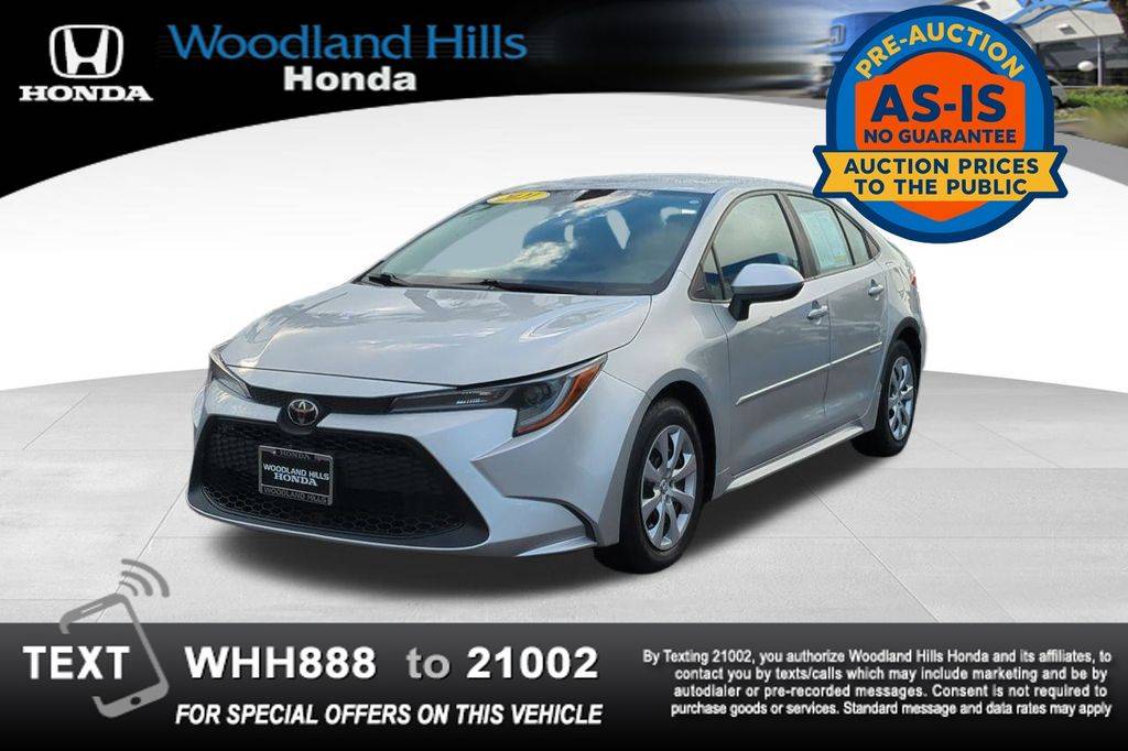 2021 Toyota Corolla LE — Sedan — 88,426 mi — Woodland Hills, CA