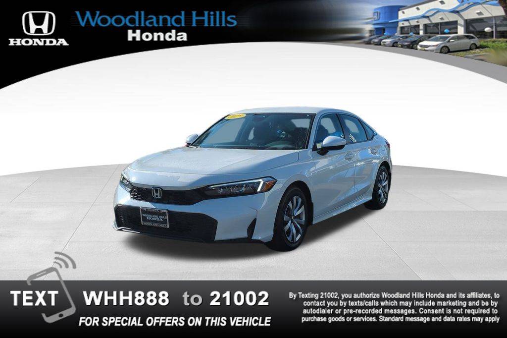 2025 Honda Civic LX — Sedan — 2,907 mi — Woodland Hills, CA