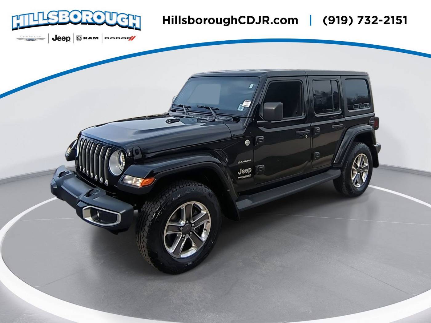 2019 Jeep Wrangler Sahara — SUV — 96,184 mi — Hillsborough, NC