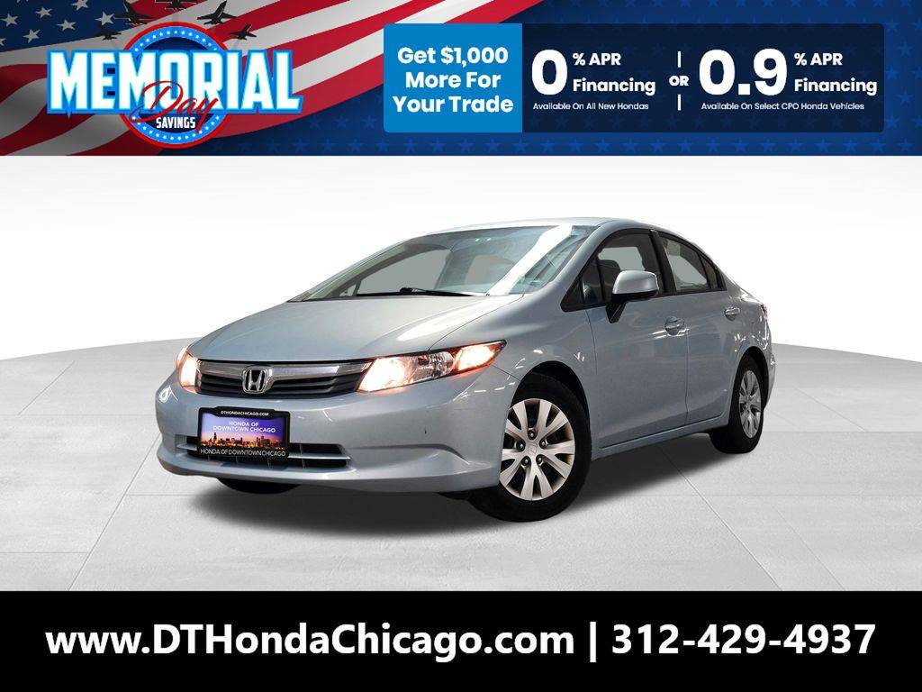 2012 Honda Civic LX — Sedan — 71,796 mi — Chicago, IL