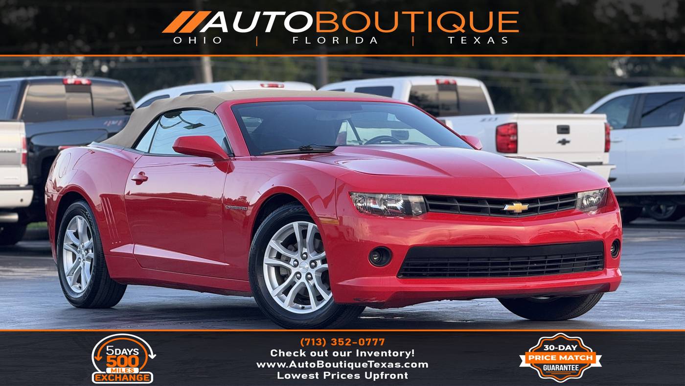2015 Chevrolet Camaro 1LT — Convertible — 87,718 mi — Alvin, TX