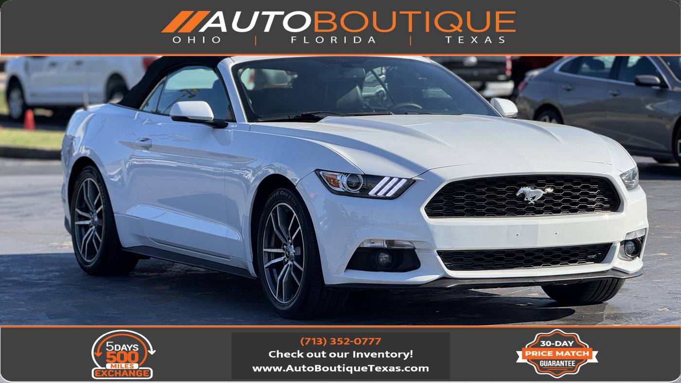 2015 Ford Mustang EcoBoost Premium — Convertible — 64,662 mi — Alvin, TX