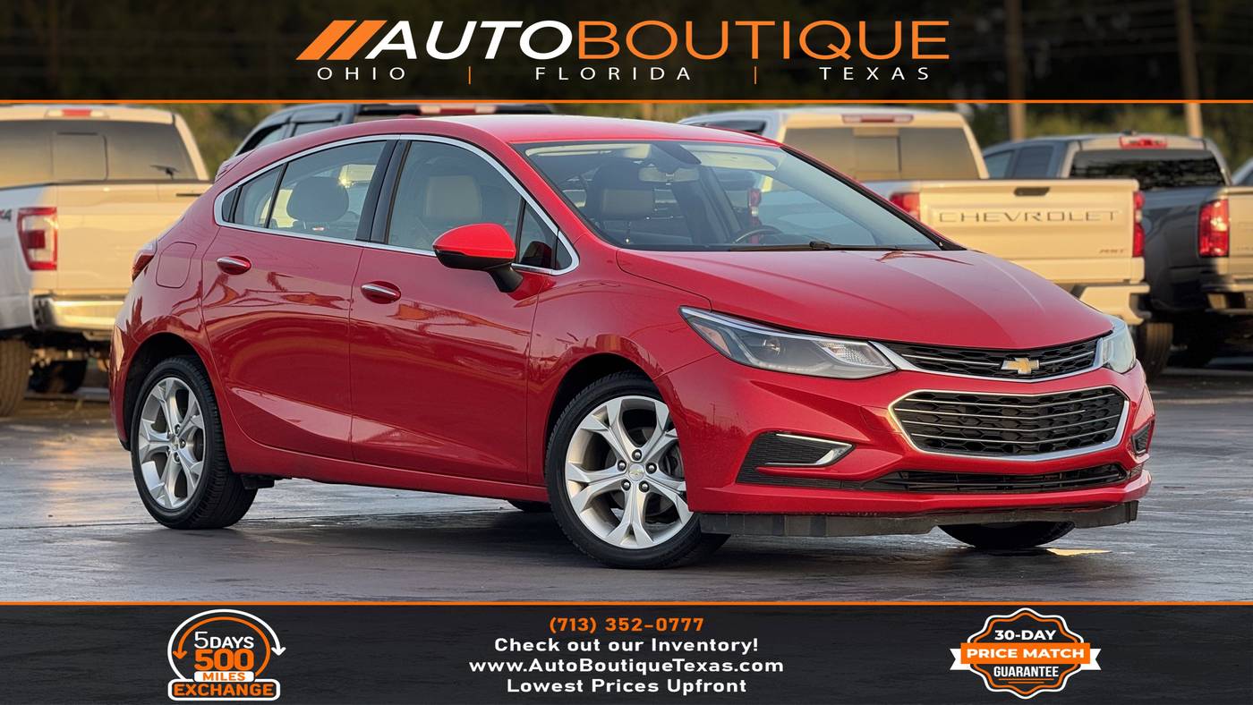 2018 Chevrolet Cruze Premier — Hatchback — 69,208 mi — Alvin, TX