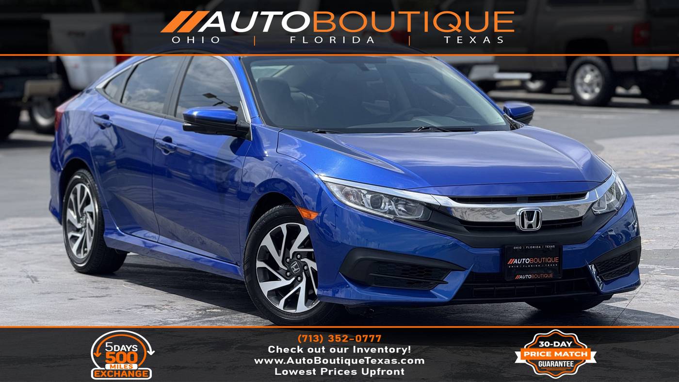 2016 Honda Civic EX — Sedan — 71,764 mi — Alvin, TX