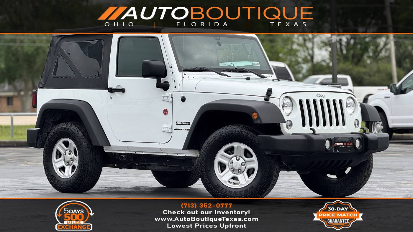2018 Jeep Wrangler Sport — SUV — 31,745 mi — Alvin, TX