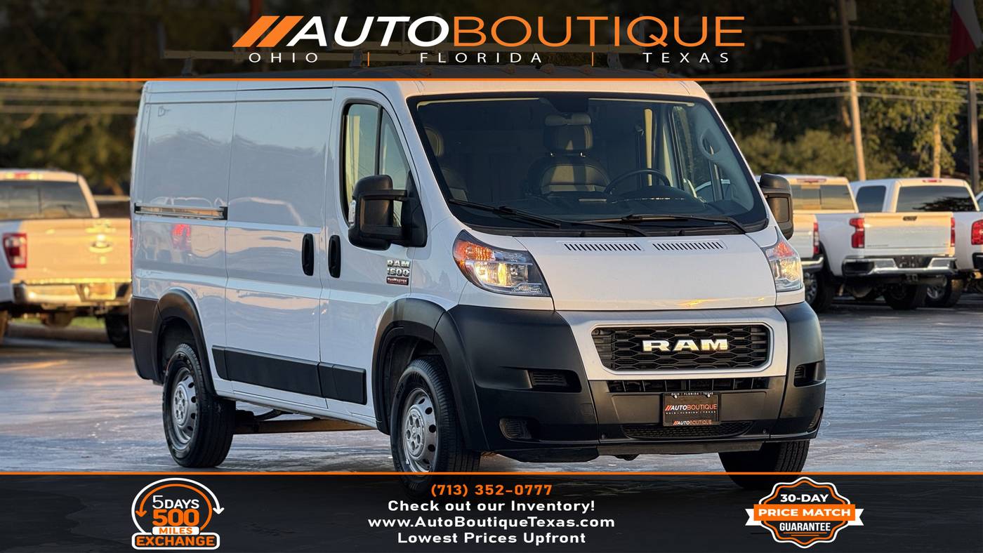 2019 Ram ProMaster Cargo Van 1500 — Cargo Van — 93,114 mi — Alvin, TX