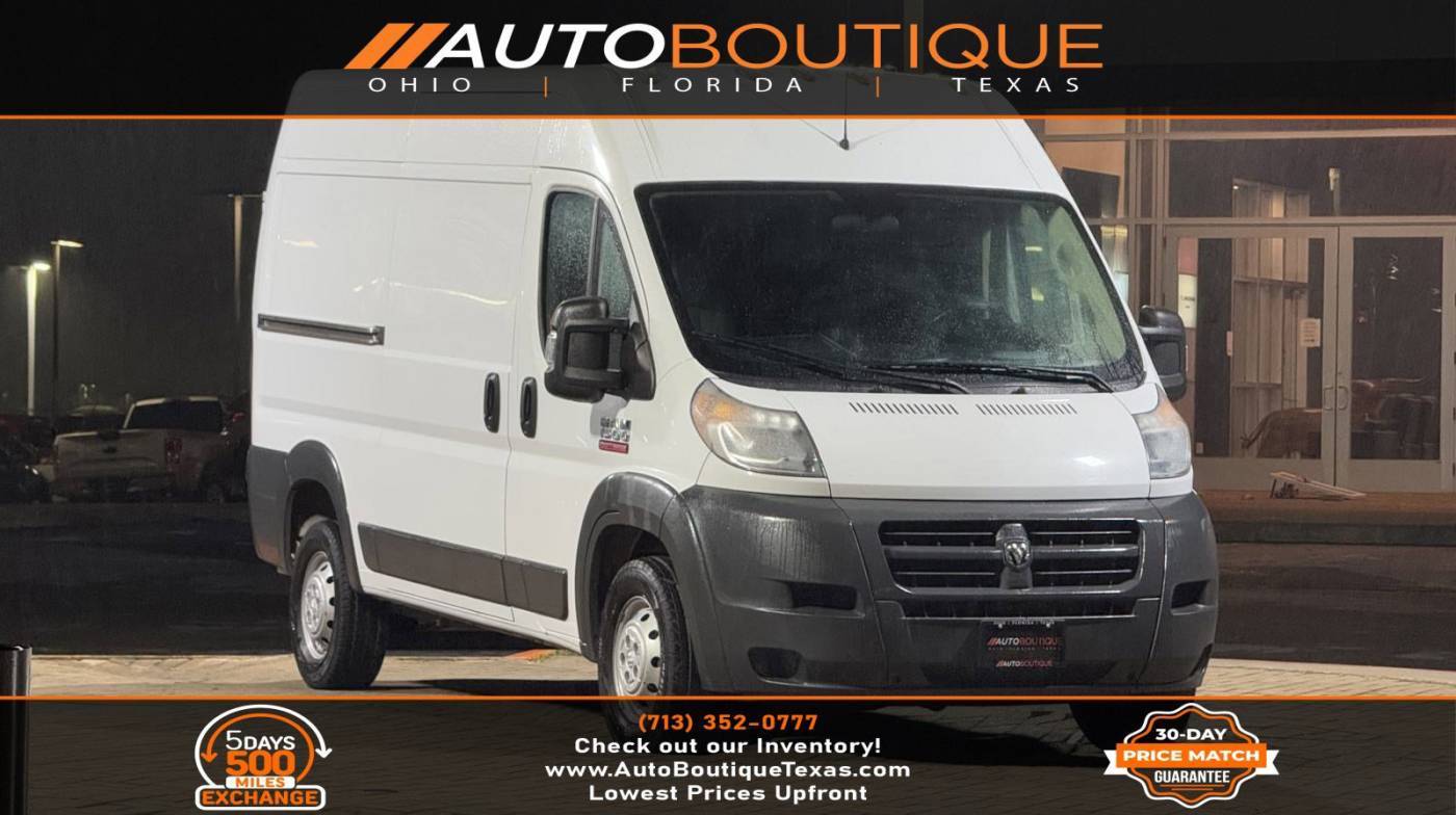 2018 Ram ProMaster Cargo Van 1500 — Cargo Van — 153,160 mi — Alvin, TX
