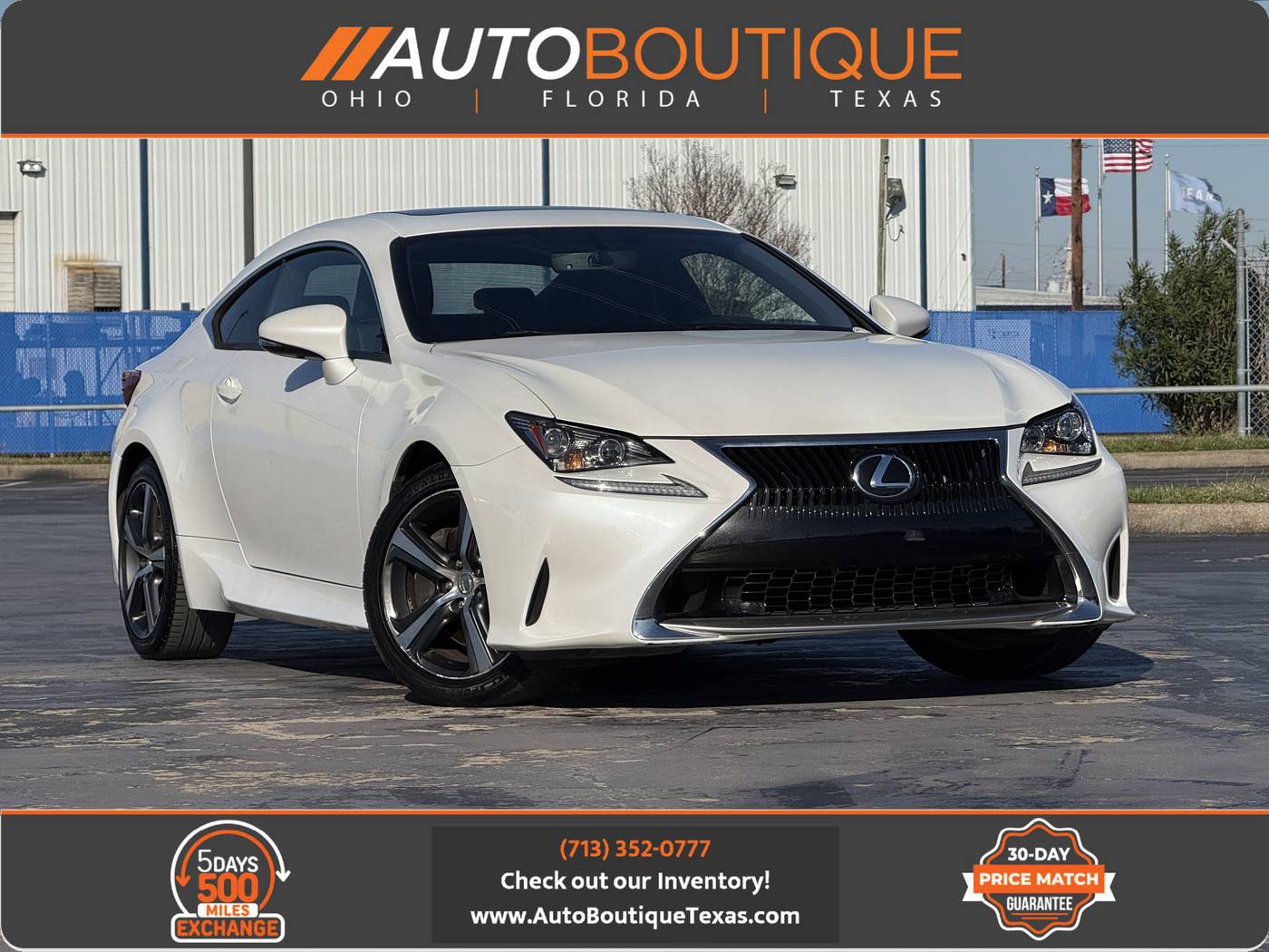 2017 Lexus RC RC Turbo — Coupe — 82,877 mi — Alvin, TX