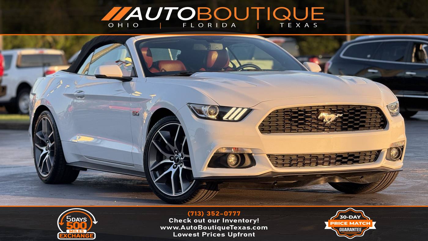 2015 Ford Mustang GT Premium — Convertible — 64,209 mi — Alvin, TX