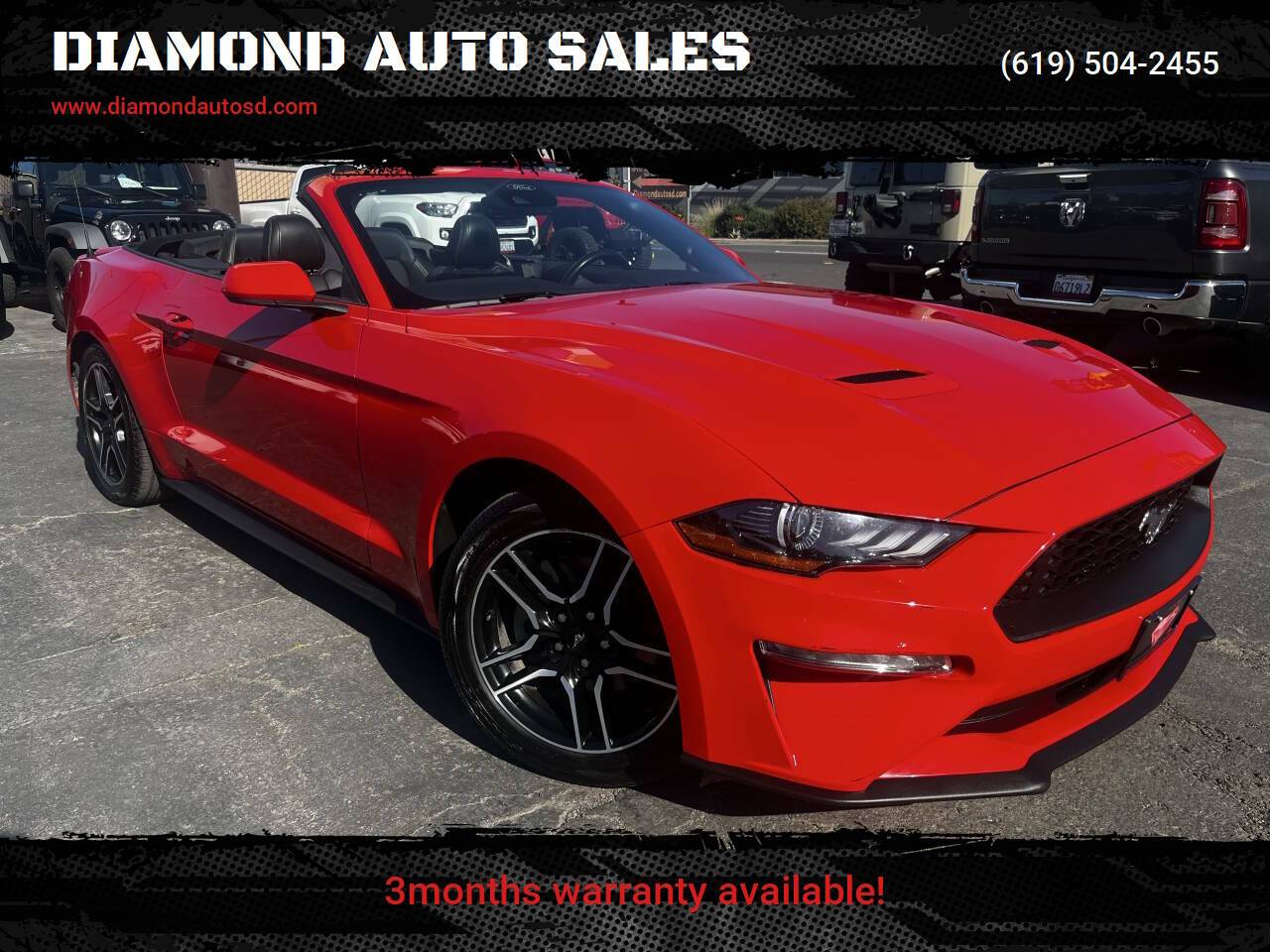 2022 Ford Mustang EcoBoost Premium — Convertible — 56,951 mi — El Cajon, CA