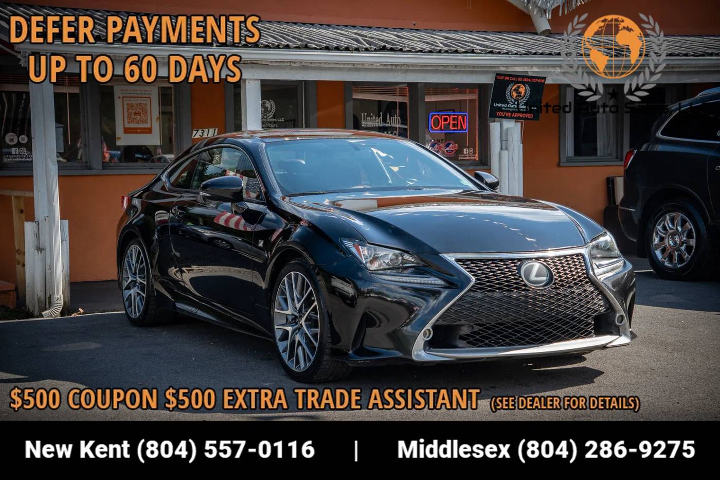 2017 Lexus RC RC 350 — Coupe — 182,041 mi — Providence Forge, VA